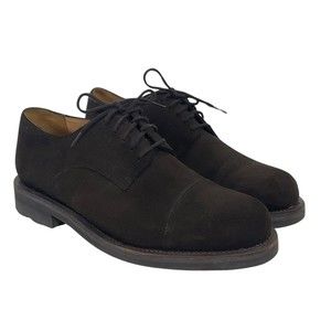 Charles De Batz For Barneys New York Brown Suede Shoes Size 8.5 Oxford Italy